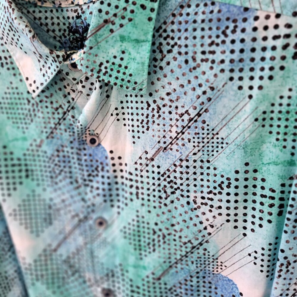 Robert Graham Abstract Pattern Button-Up Shirt (L) - image 2